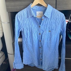 H&M shirt blue side US 10